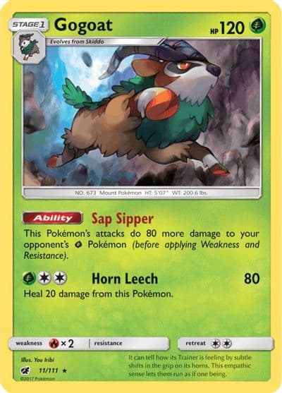 Gogoat SM - Crimson Invasion Pokemon card