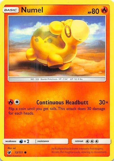 Numel SM - Crimson Invasion Pokemon card