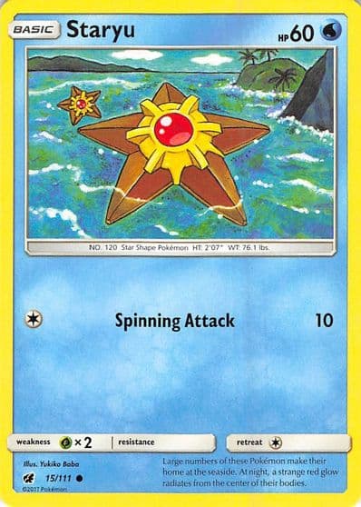 Staryu SM - Crimson Invasion Pokemon card