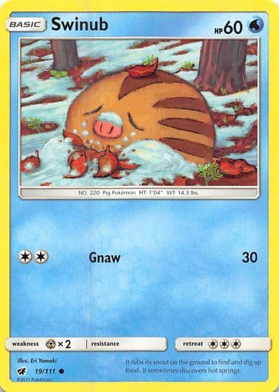 Swinub SM - Crimson Invasion Pokemon card