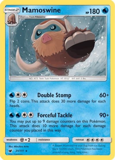 Mamoswine SM - Crimson Invasion Pokemon card