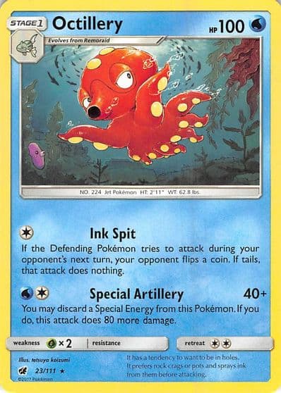 Octillery SM - Crimson Invasion Pokemon card