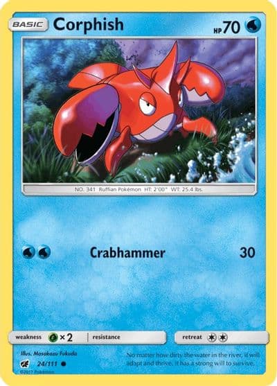 Corphish SM - Crimson Invasion Pokemon card