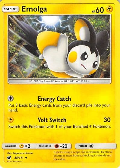 Emolga SM - Crimson Invasion Pokemon card
