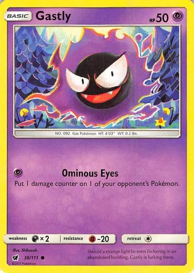 Gastly SM - Crimson Invasion Pokemon card