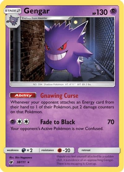 Gengar SM - Crimson Invasion Pokemon card