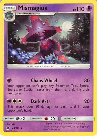 Mismagius SM - Crimson Invasion Pokemon card