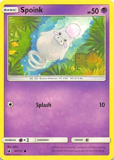 Spoink SM - Crimson Invasion Pokemon card