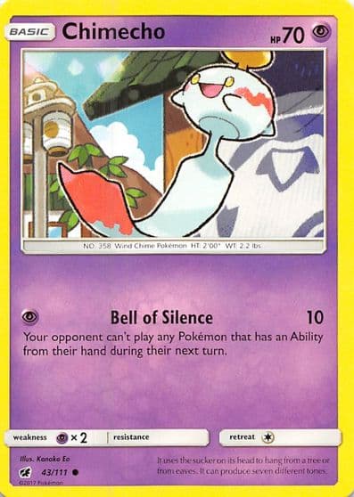 Chimecho SM - Crimson Invasion Pokemon card