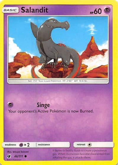 Salandit SM - Crimson Invasion Pokemon card