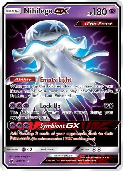 Nihilego GX SM - Crimson Invasion Pokemon card
