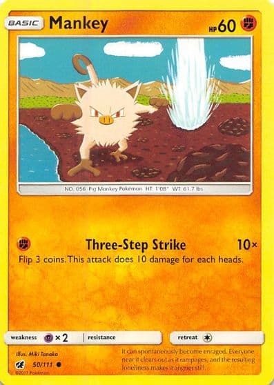 Mankey SM - Crimson Invasion Pokemon card