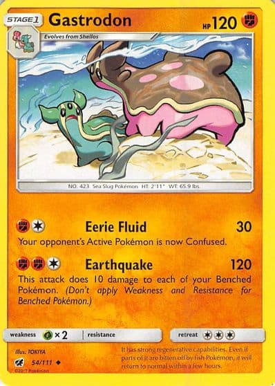 Gastrodon SM - Crimson Invasion Pokemon card