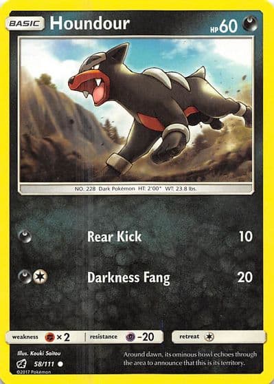 Houndour SM - Crimson Invasion Pokemon card