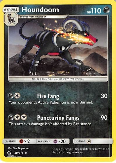 Houndoom SM - Crimson Invasion Pokemon card