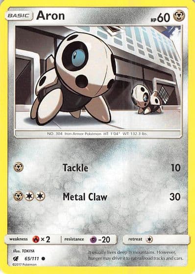 Aron SM - Crimson Invasion Pokemon card
