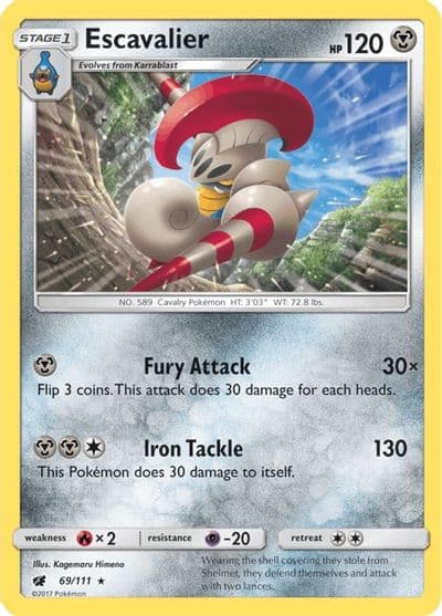 Escavalier SM - Crimson Invasion Pokemon card