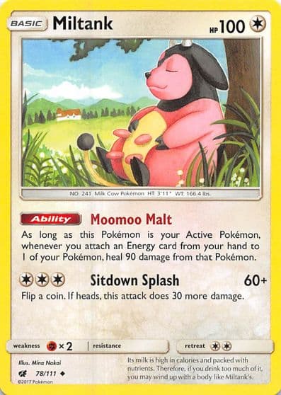 Miltank SM - Crimson Invasion Pokemon card