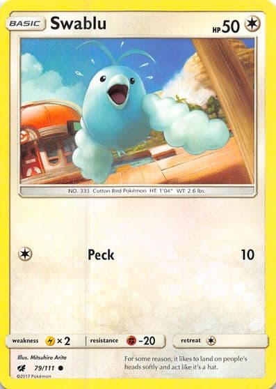 Swablu SM - Crimson Invasion Pokemon card
