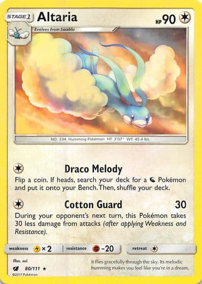 Altaria SM - Crimson Invasion Pokemon card