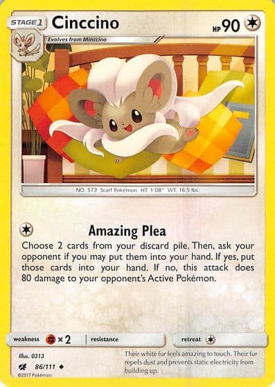 Cinccino SM - Crimson Invasion Pokemon card