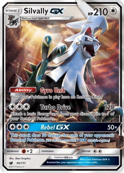 Silvally GX SM - Crimson Invasion Pokemon card