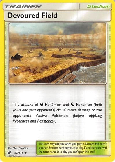 Devoured Field SM - Crimson Invasion Pokemon card