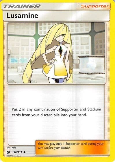 Lusamine SM - Crimson Invasion Pokemon card