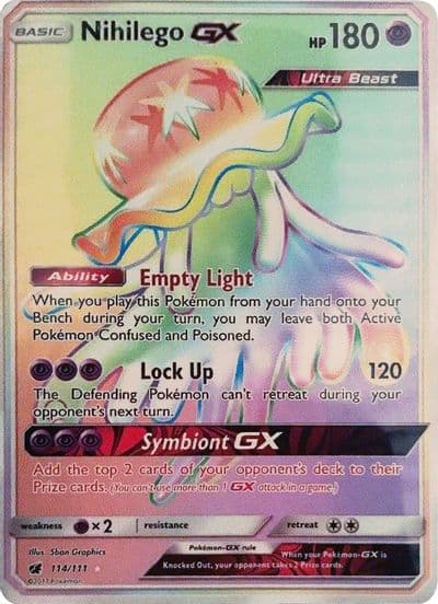 Nihilego GX (Secret) SM - Crimson Invasion Pokemon card