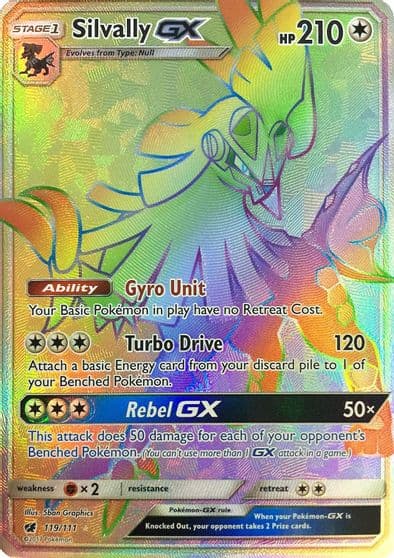 Silvally GX (Secret) SM - Crimson Invasion Pokemon card