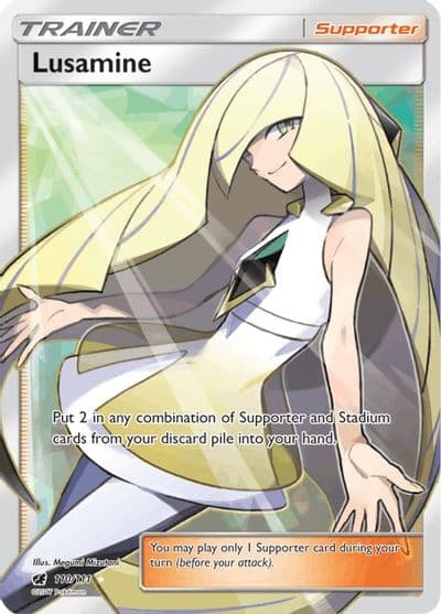 Lusamine (Full Art) SM - Crimson Invasion Pokemon card