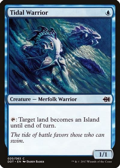 Tidal Warrior Duel Decks: Merfolk vs. Goblins Magic card