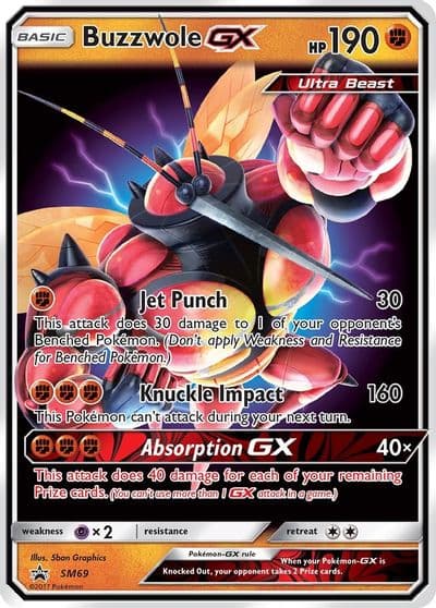 Buzzwole GX - SM69 SM Promos Pokemon card