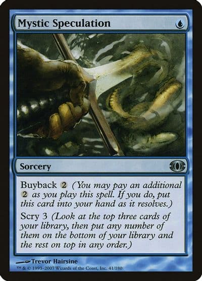 Mystic Speculation Future Sight Magic card