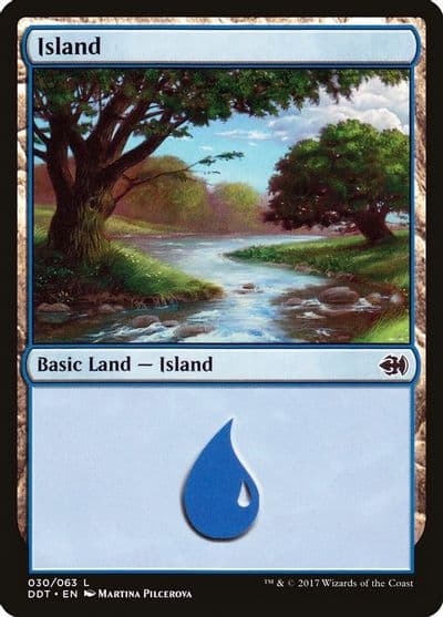 Island 030 Duel Decks: Merfolk vs. Goblins Magic card