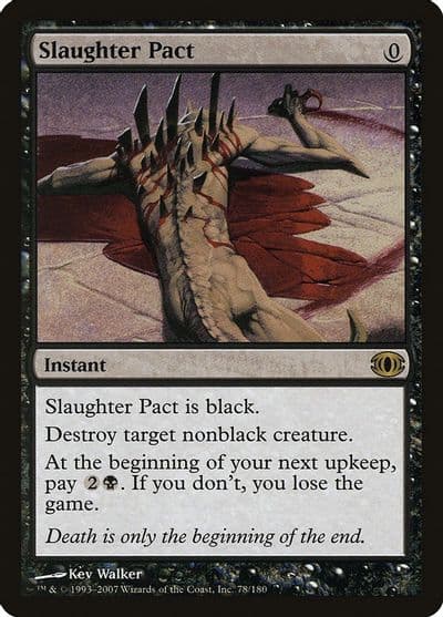 Slaughter Pact Future Sight Magic card