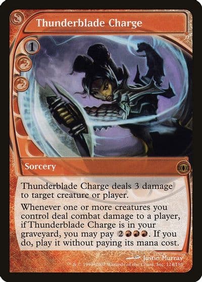 Thunderblade Charge Future Sight Magic card
