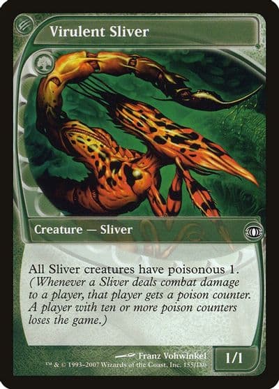 Virulent Sliver Future Sight Magic card