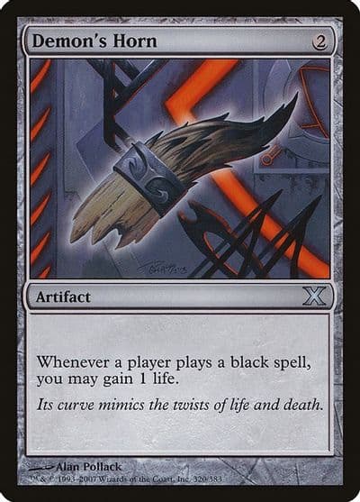Demons Horn 10th Edition Magic card