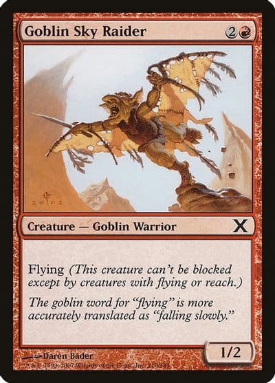 Goblin Sky Raider 10th Edition Magic card