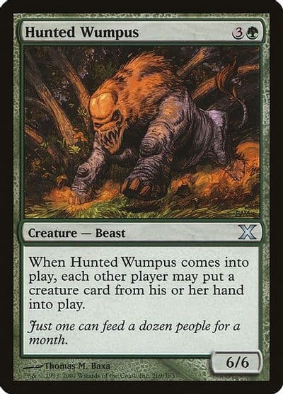 Hunted Wumpus 10th Edition Magic card