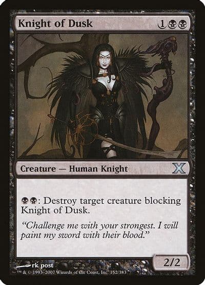 Knight of Dusk 10th Edition Magic card