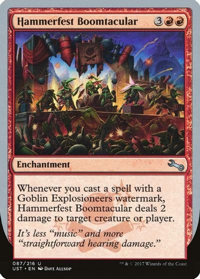 Hammerfest Boomtacular Unstable Magic card