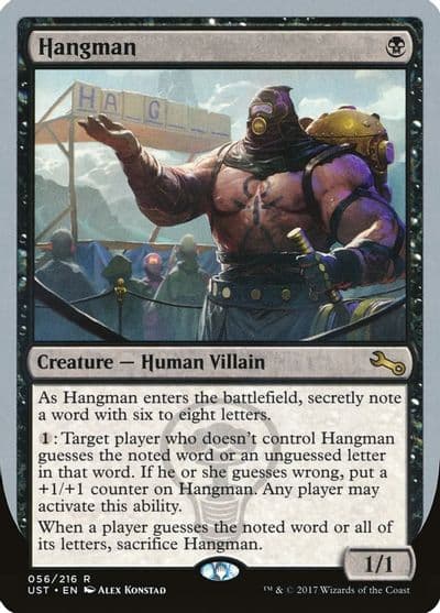 Hangman Unstable Magic card