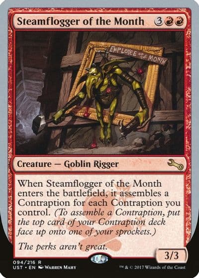 Steamflogger of the Month Unstable Magic card