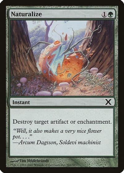 Naturalize 10th Edition Magic card