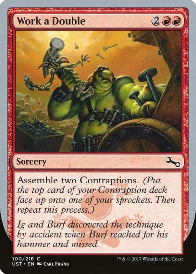 Work a Double Unstable Magic card