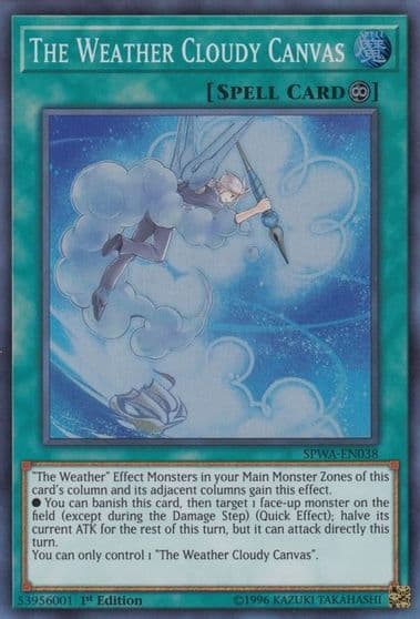 The Weather Cloudy Canvas Spirit Warriors Yu-Gi-Oh! card