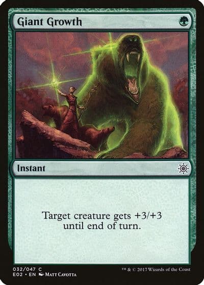 Giant Growth Explorers of Ixalan Magic card