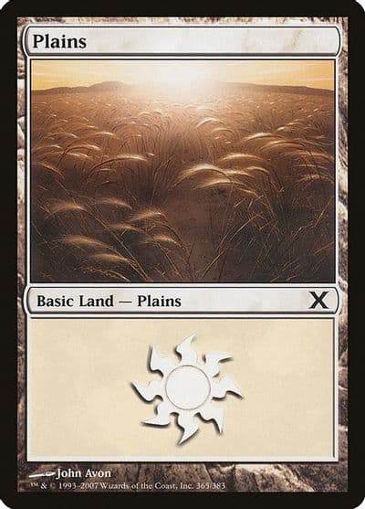 Plains 365 10th Edition Magic card